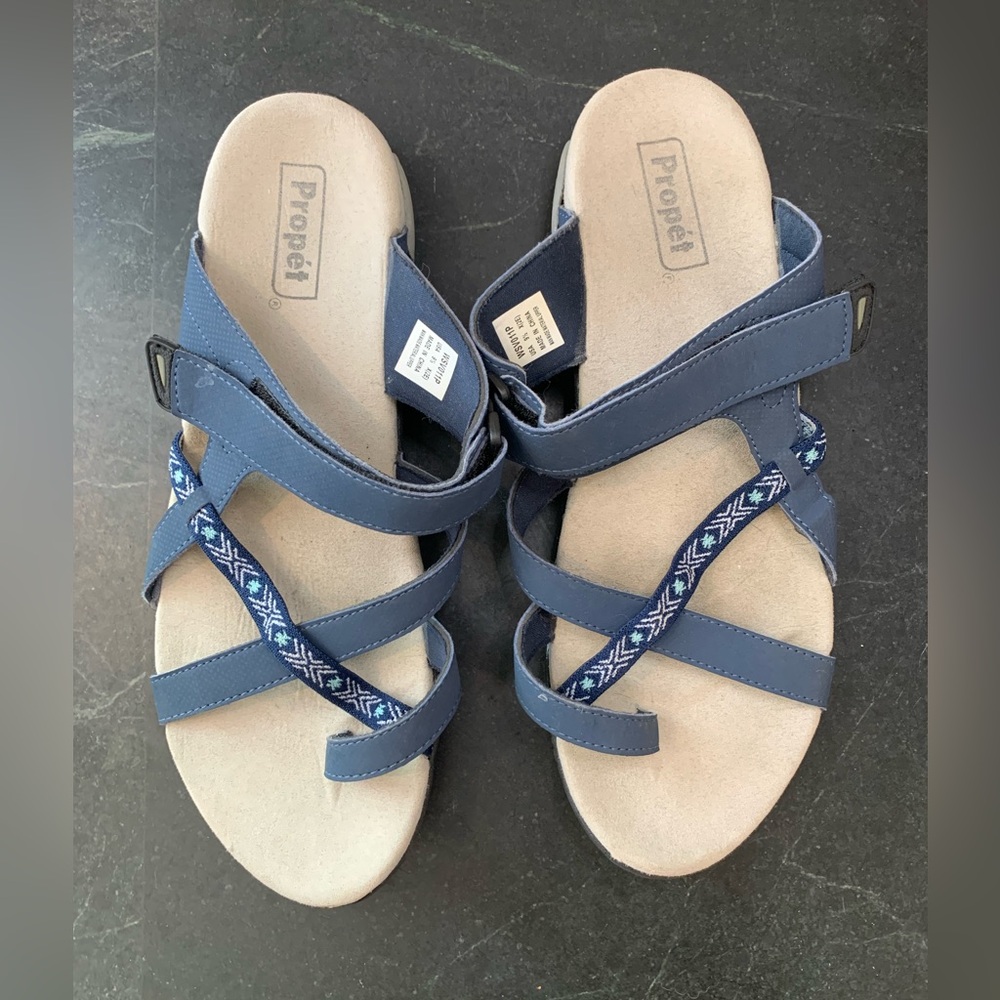 PROPÉT | Women's Eleri Slide Sandal | Navy Blue | Sz 9-1/2